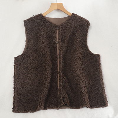 Naiste V-kaeluse ja nööpidega sulevest