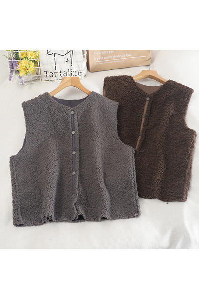 Naiste V-kaeluse ja nööpidega sulevest