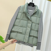 Γυναικείο αθλητικό γιλέκο με ψηλό κολάρο και τσέπες