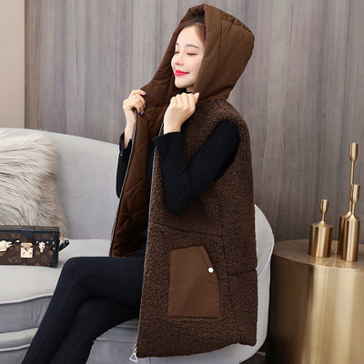 Naiste sulevesti lai kapuutsi ja lukuga mudel