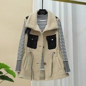 Uus mudel naiste pehme sviiter elastse vöökoha ja taskutega