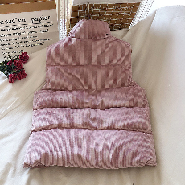 Uus mudel taskute ja kõrge kraega naiste vest