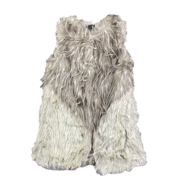 Šiuolaikinė pilkos spalvos moteriška pūkinė liemenė