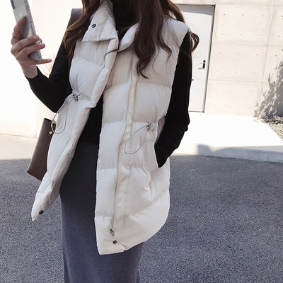 Naiste vabaajavest kõrge krae ja vöökohaga sidemetega