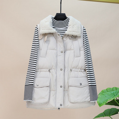 Novi model ženskog prsluka sa džepovima i mekom kragnom