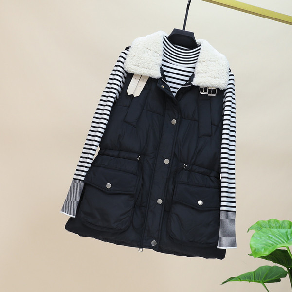 Novi model ženskog prsluka sa džepovima i mekom kragnom