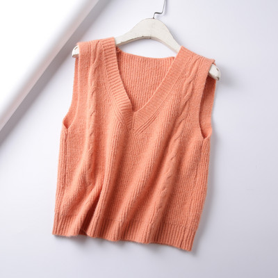 Κοντό πλεκτό πουλόβερ με λαιμόκοψη