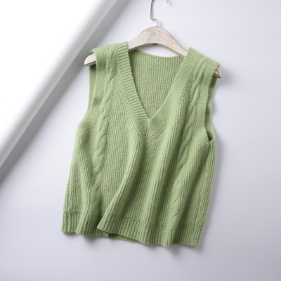 Κοντό πλεκτό πουλόβερ με λαιμόκοψη