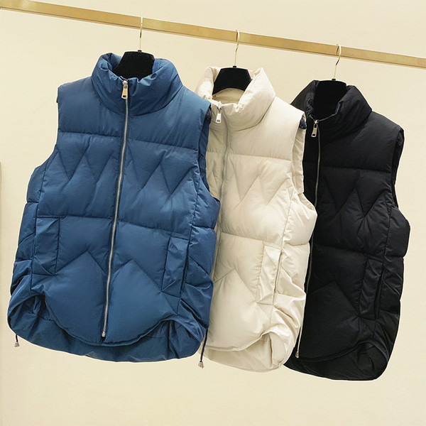 Novi model ženskog flis prsluka sa visokom kragnom