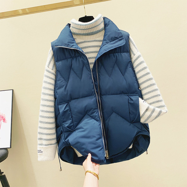 Novi model ženskog flis prsluka sa visokom kragnom