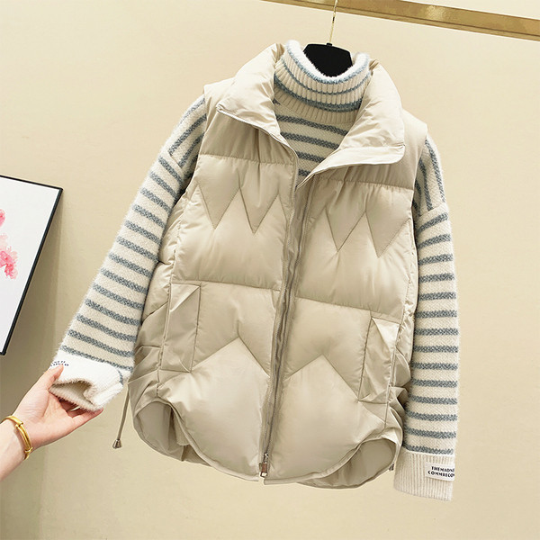 Novi model ženskog flis prsluka sa visokom kragnom