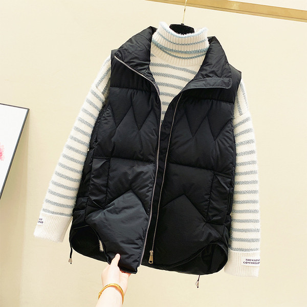 Novi model ženskog flis prsluka sa visokom kragnom