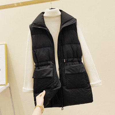 Naiste fliisvest elastse vöökohaga