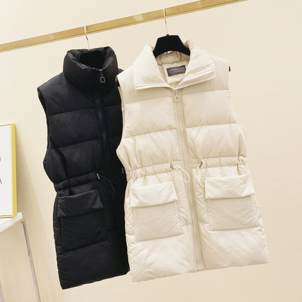 Naiste fliisvest elastse vöökohaga