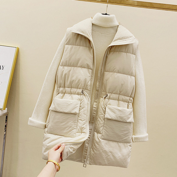 Naiste fliisvest elastse vöökohaga