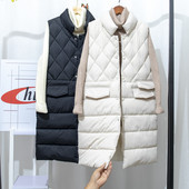 Uue mudeli kõrge kraega naiste pikk vest