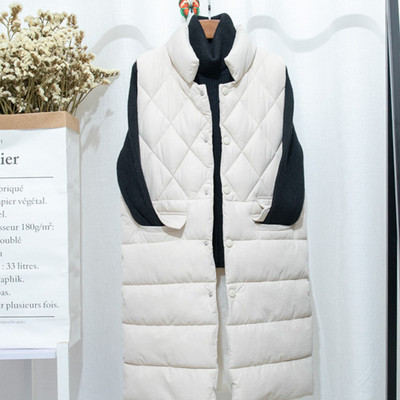 Uue mudeli kõrge kraega naiste pikk vest