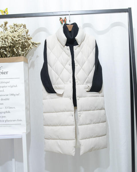 Uue mudeli kõrge kraega naiste pikk vest