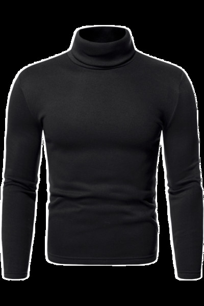Férfi alkalmi pulóverre szabott modell magas gallérral