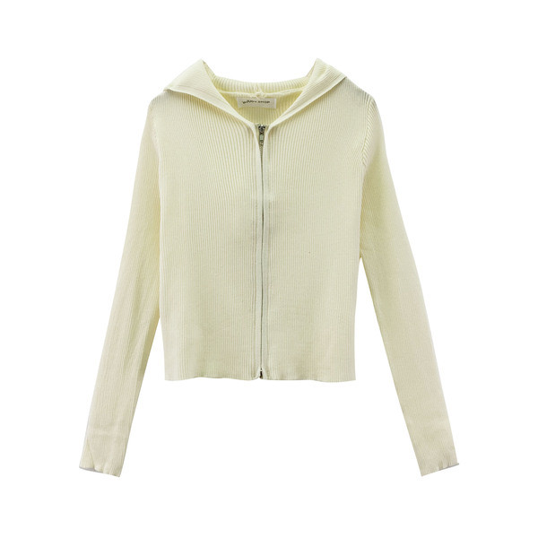 Lihtne lukuga naiste kardiganist vabaaja mudel