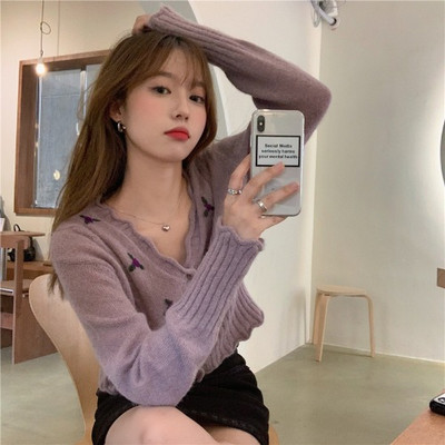 Naiste vabaaja vest V-kaelusega