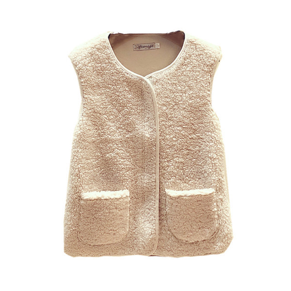 Naiste vabaaja vest ovaalse dekoltee ja taskutega