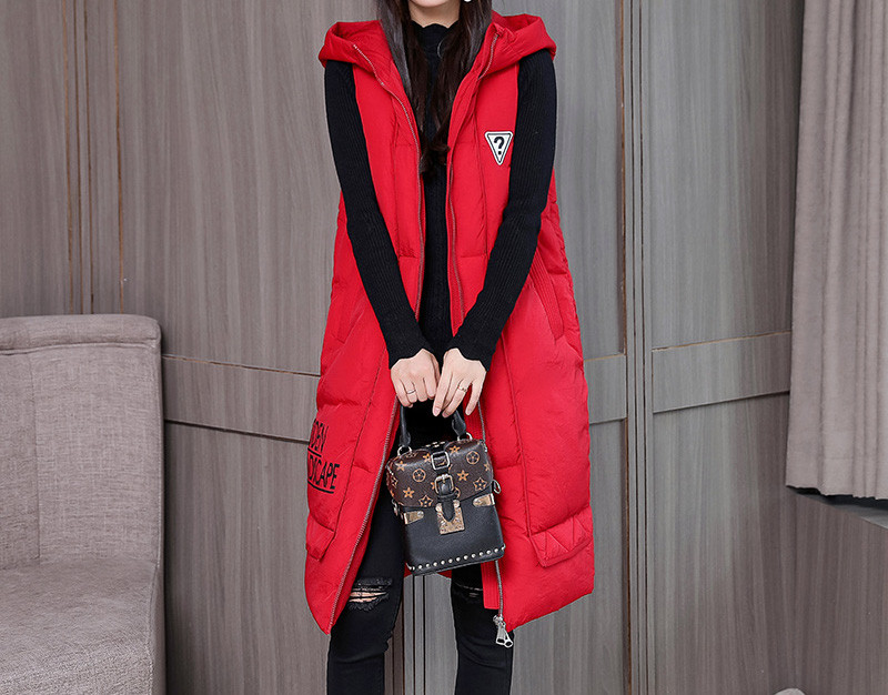 Naiste pikk kapuutsiga vest ja kirjad