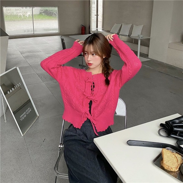 Praegune naiste kootud vest lipsudega