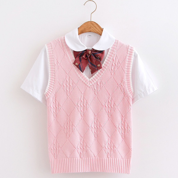 Roosa värvi naiste vest spits-kaelusega