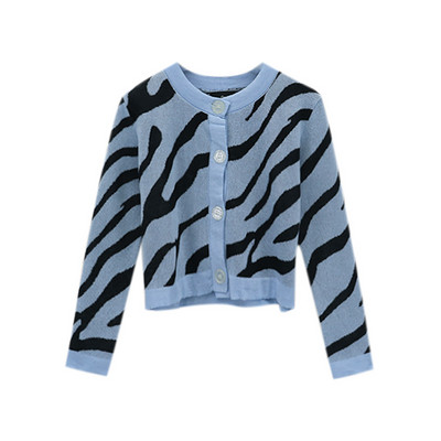 Moodne naiste lühike kardigan lai nööpidega mudel