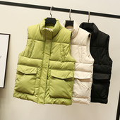 Laisvalaikio liemenė aukšta apykakle ir kelių spalvų kišenėmis