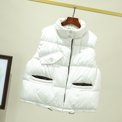 Uue mudeli kõrge krae ja taskuga naistevest