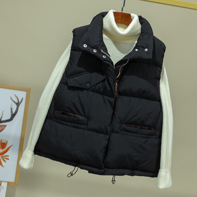 Uue mudeli kõrge krae ja taskuga naistevest