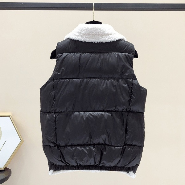 Γυναικείο γιλέκο καθημερινό με γούνα και τσέπες