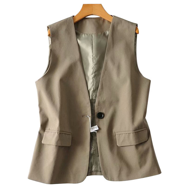 Naiste liibuv vest nööbiga