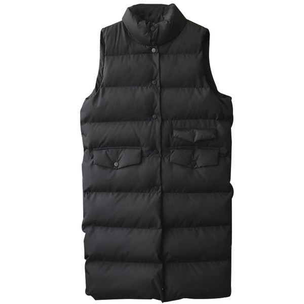 Moderni moteriška ilga liemenė su kišenėmis