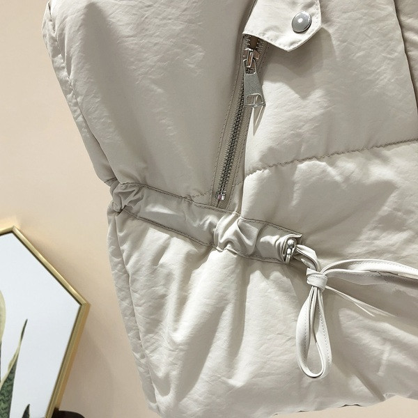 Γυναικείο γιλέκο casual με φερμουάρ και ψηλό γιακά