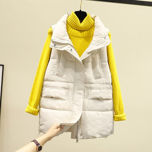 Shushlyakov naiste vest kõrge krae ja taskutega