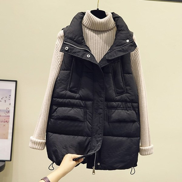 Shushlyakov naiste vest kõrge krae ja taskutega