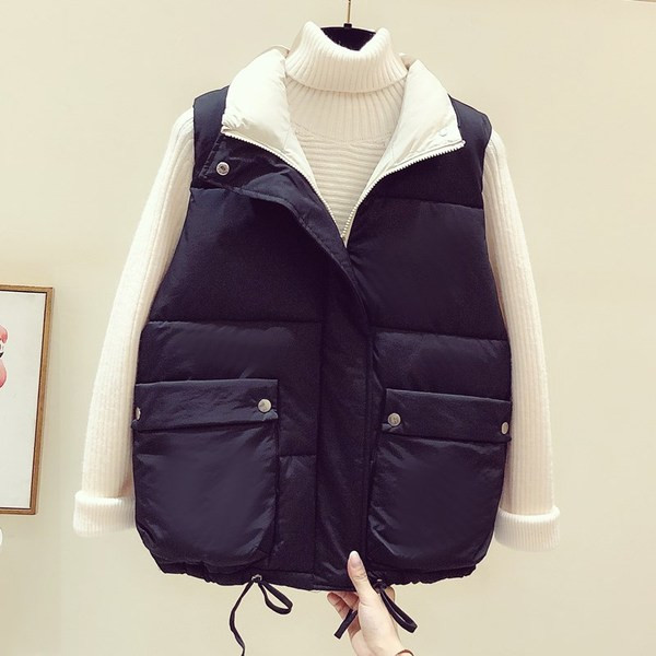 Moteriška laisvalaikio liemenė su aukšta apykakle ir kaklaraiščiais