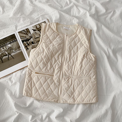 Sügisene naiste vest luku ja taskutega