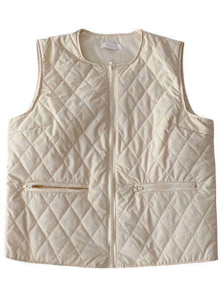 Sügisene naiste vest luku ja taskutega