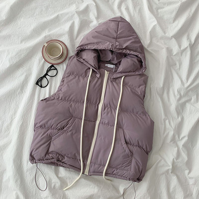 Ženski sportski prsluk s kapuljačom i džepovima