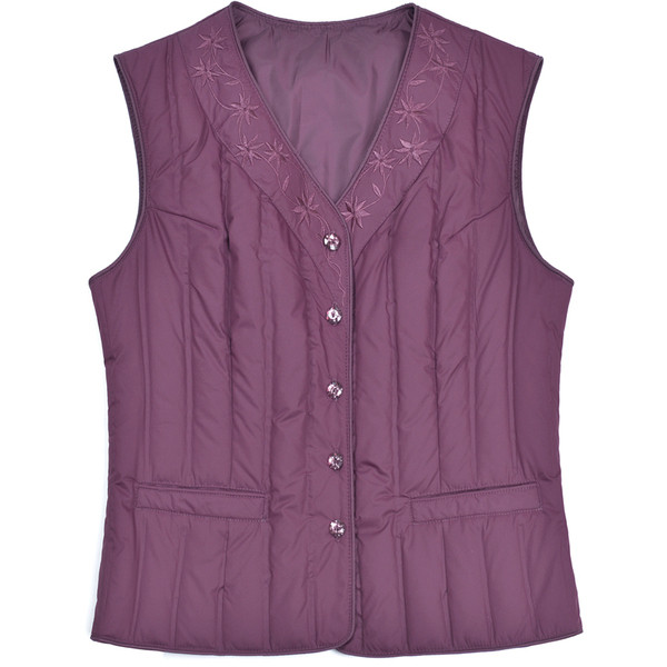 Vesta de dama model montata cu nasturi - marimi mari