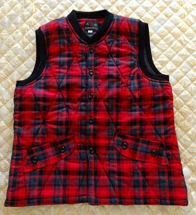Naiste ruuduline vest taskutega suurusega 2XL kuni 5XL