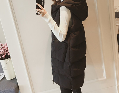 Pikk naiste vest kapuutsiga ja suurustega kuni 4XL