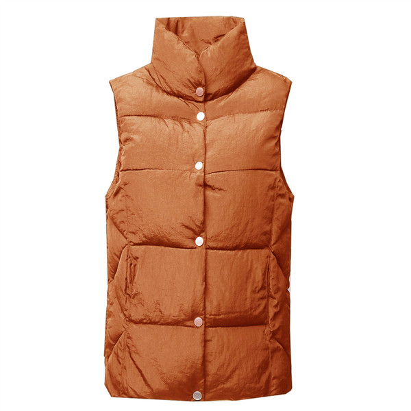 Ženski svakodnevni zimski prsluk s kapuljačom