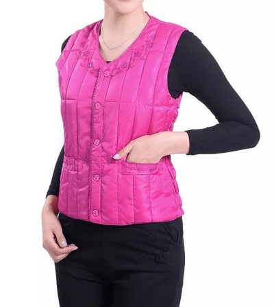 Ženski casual prsluk s vezom i špic izrezom