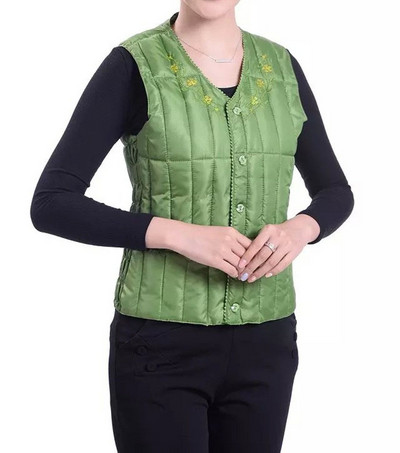 Ženski casual prsluk s vezom i špic izrezom