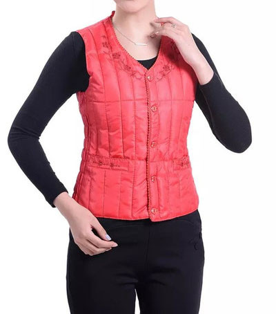 Ženski casual prsluk s vezom i špic izrezom